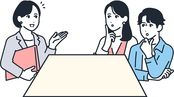 金融セミナーを受けている様子