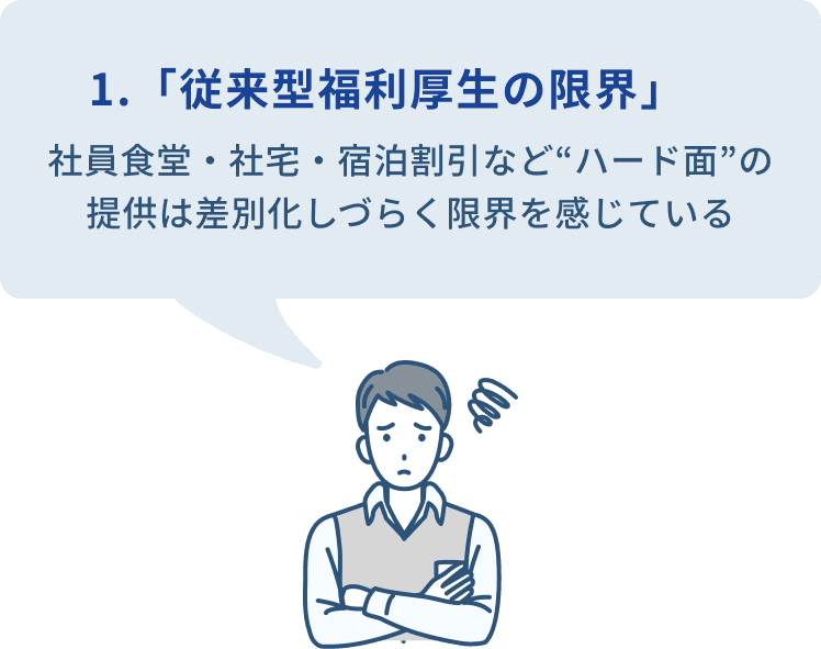 1.「従来型福利厚生の限界」
