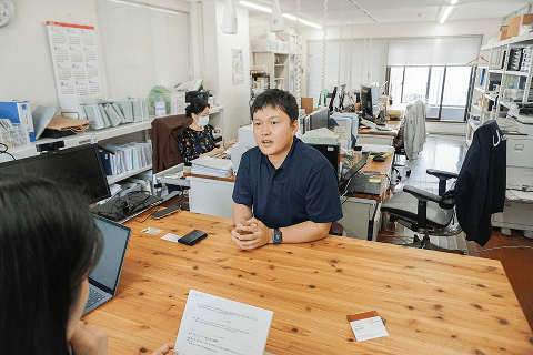 インタビュー風景