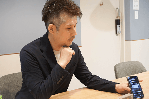 インタビュー風景