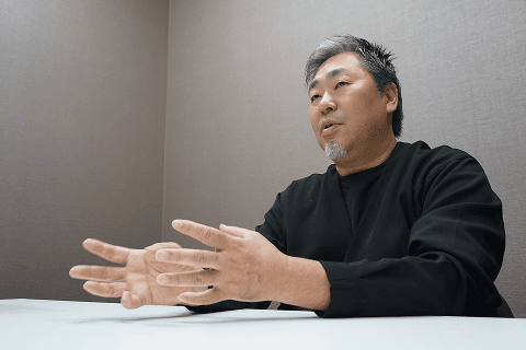 インタビュー風景